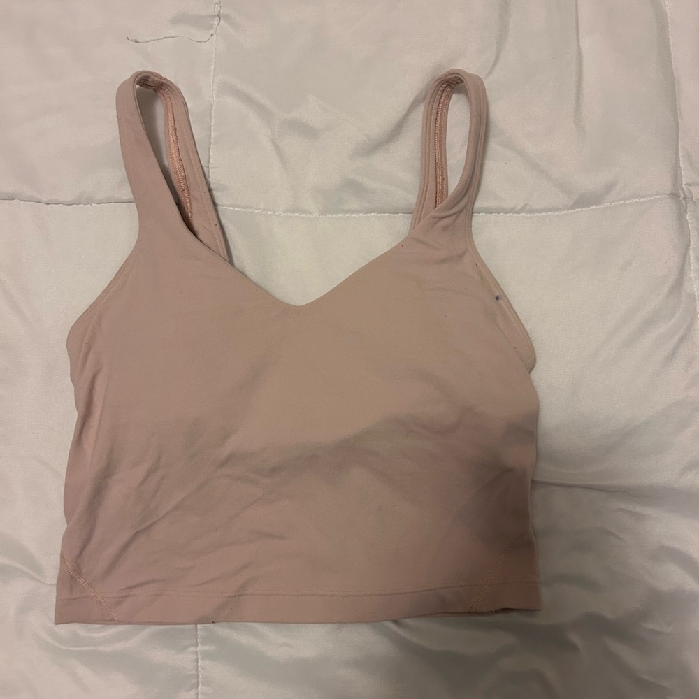 Lululemon align tank top mauve grey/light pink